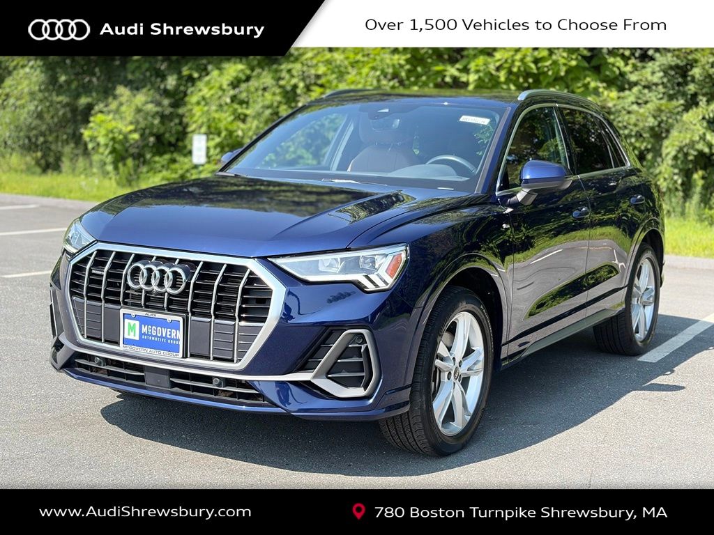 Blue Metallic 2023 Audi Q3 SUV / Crossover All-Wheel Drive 8-Speed Automatic
