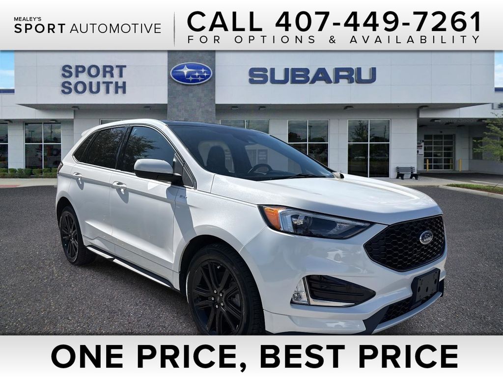 Star White Metallic Tri-Coat 2022 Ford Edge ST Line AWD SUV / Crossover All-Wheel Drive 8-Speed Automatic