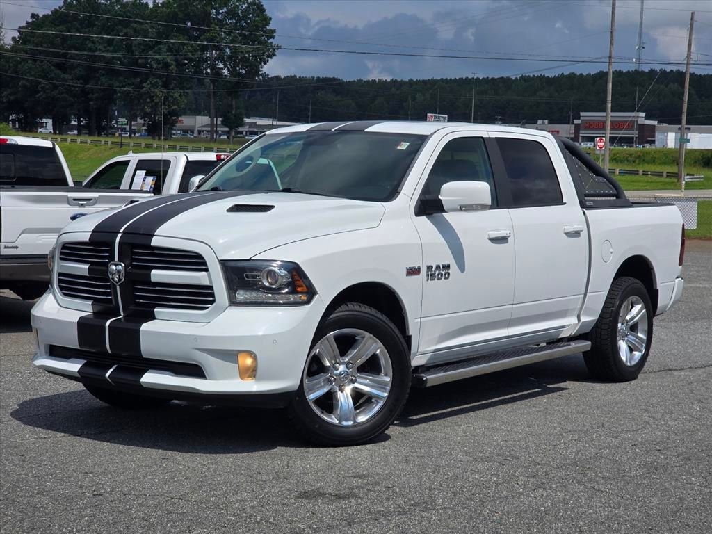 Bright White Clearcoat 2017 RAM 1500 Pickup Truck Four-Wheel Drive 8-Speed Automatic