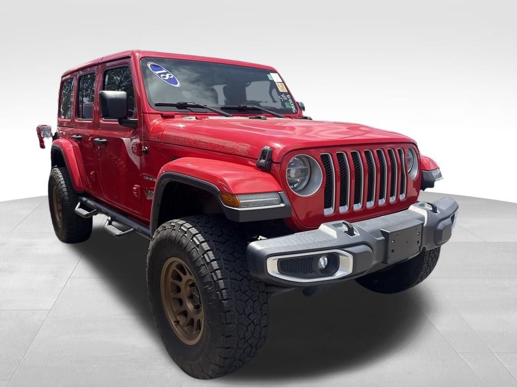 Used 2018 Red Jeep Unlimited Sahara image 9