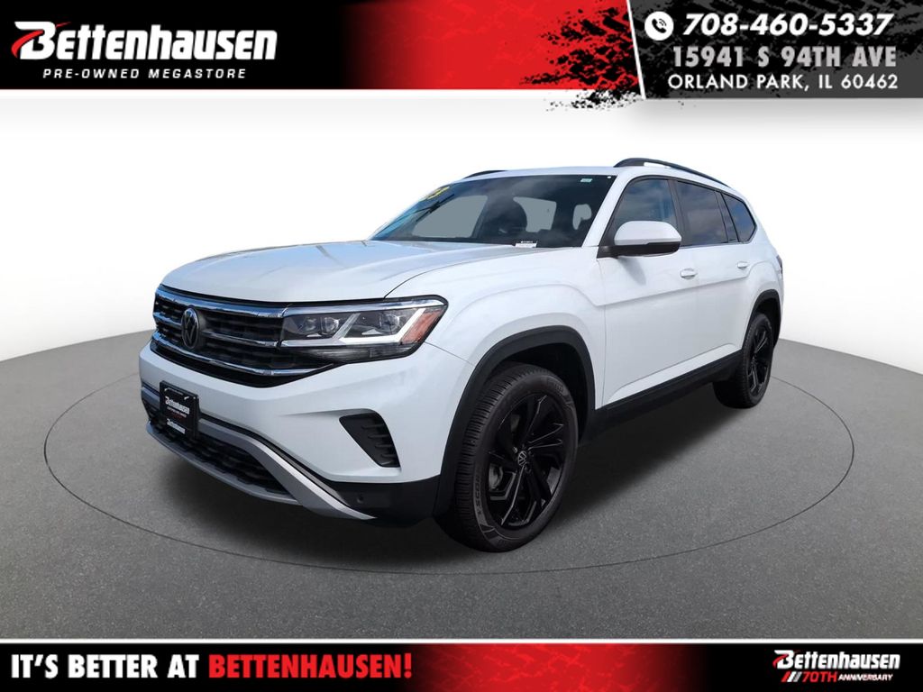 Pure White 2023 Volkswagen Atlas SUV / Crossover All-Wheel Drive 8-Speed Automatic