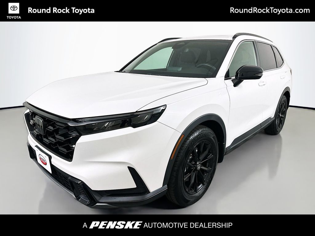 Platinum White Pearl 2024 Honda CR-V Hybrid SUV / Crossover Front-Wheel Drive Continuously Variable Transmission