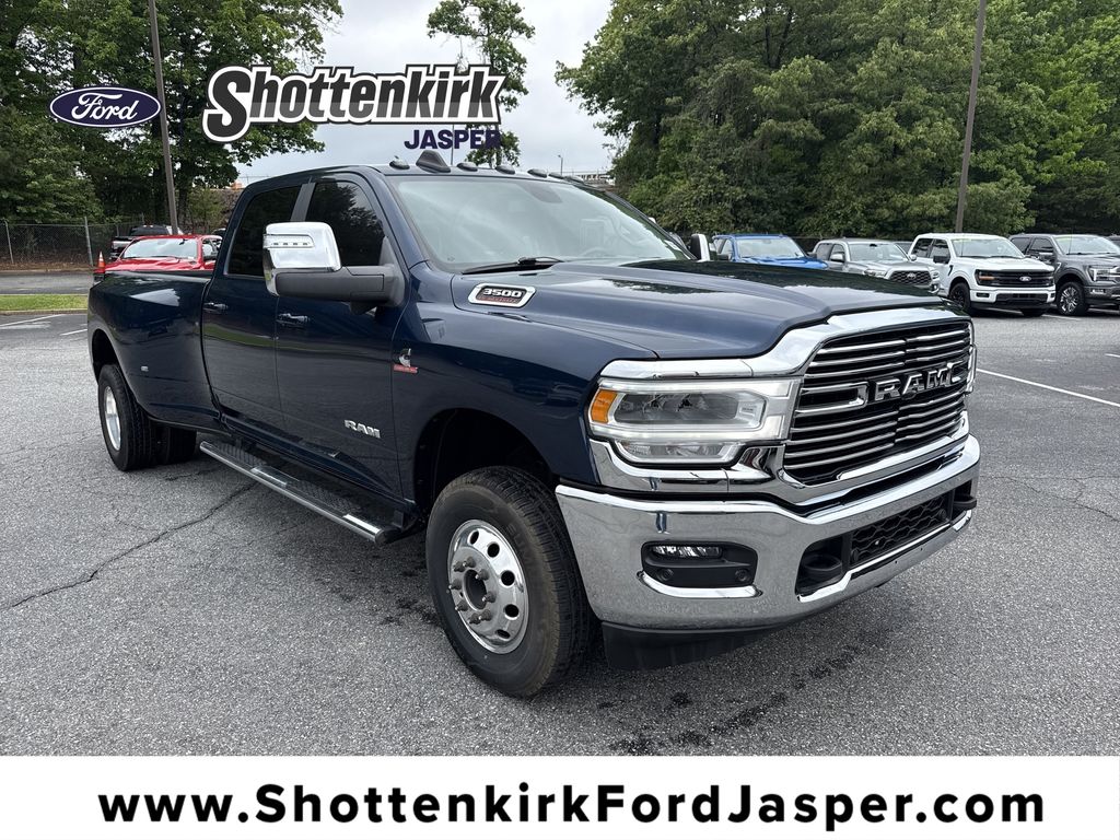 Patriot Blue Pearlcoat 2023 RAM 3500 Pickup Truck Four-Wheel Drive 6-Speed Automatic
