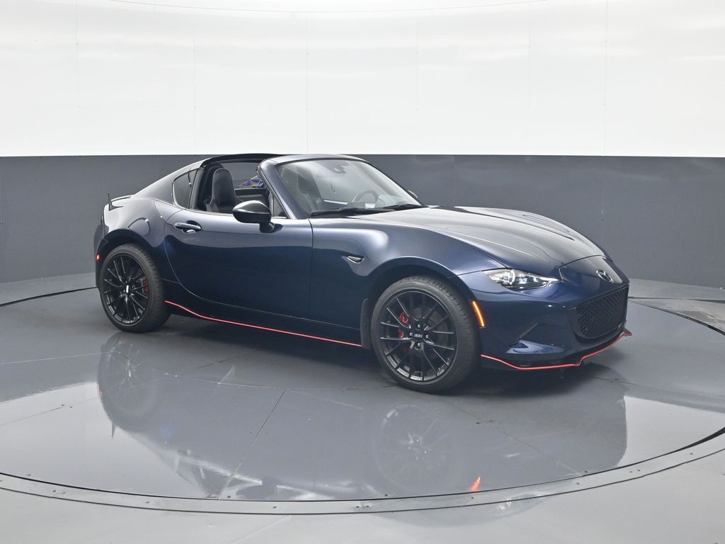 Deep Crystal Blue Mica 2022 Mazda MX-5 Miata RF Club RWD Convertible Rear-Wheel Drive 6-Speed Manual