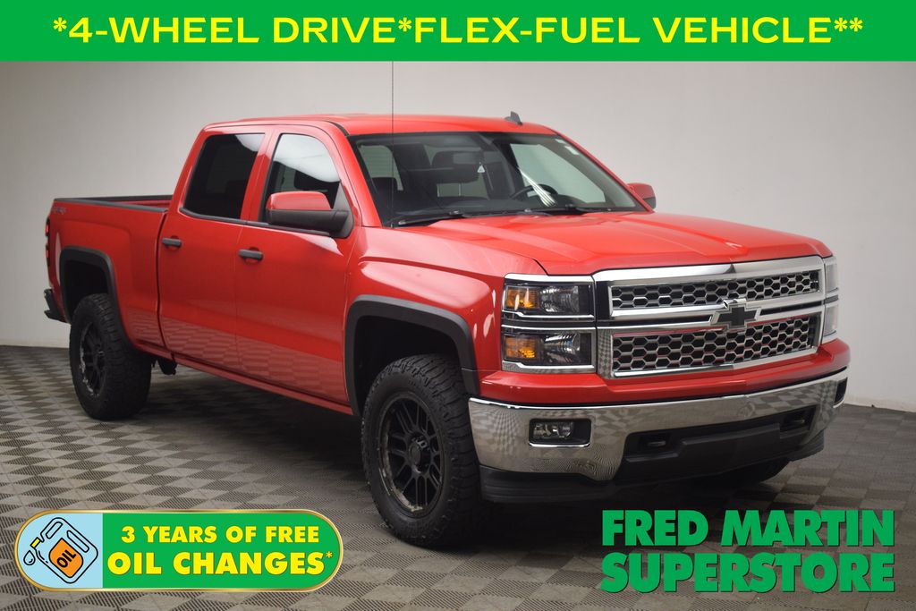 Victory Red 2014 Chevrolet Silverado 1500 Pickup Truck Four-Wheel Drive 6-Speed Automatic Overdrive