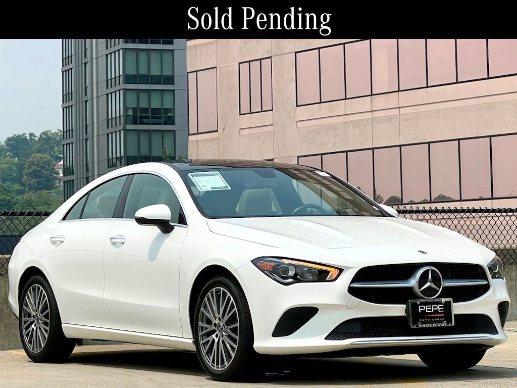 Polar White 2023 Mercedes-Benz CLA Coupe All-Wheel Drive 7-Speed Automatic