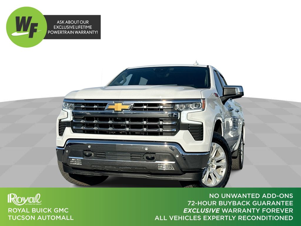 Summit White 2023 Chevrolet Silverado 1500 Pickup Truck Four-Wheel Drive Automatic