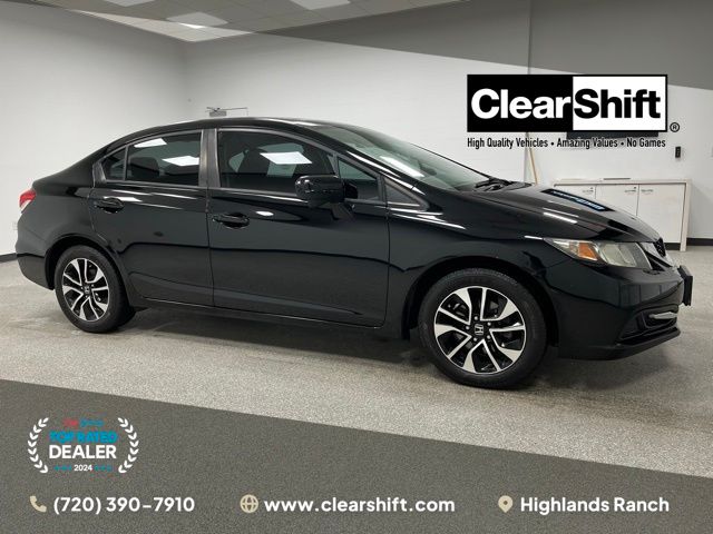 Crystal Black Pearl 2014 Honda Civic Sedan Front-Wheel Drive Continuously Variable Transmission