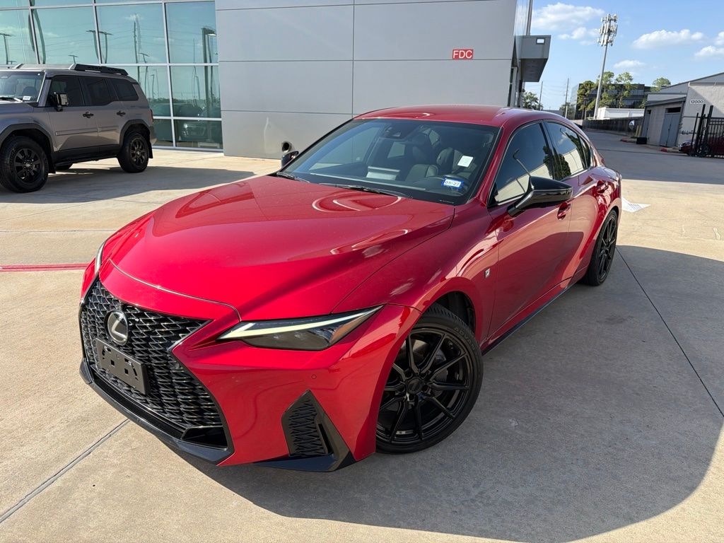2021 Lexus IS 350 F SPORT Red at Texan Dodge Chrysler Jeep Ram