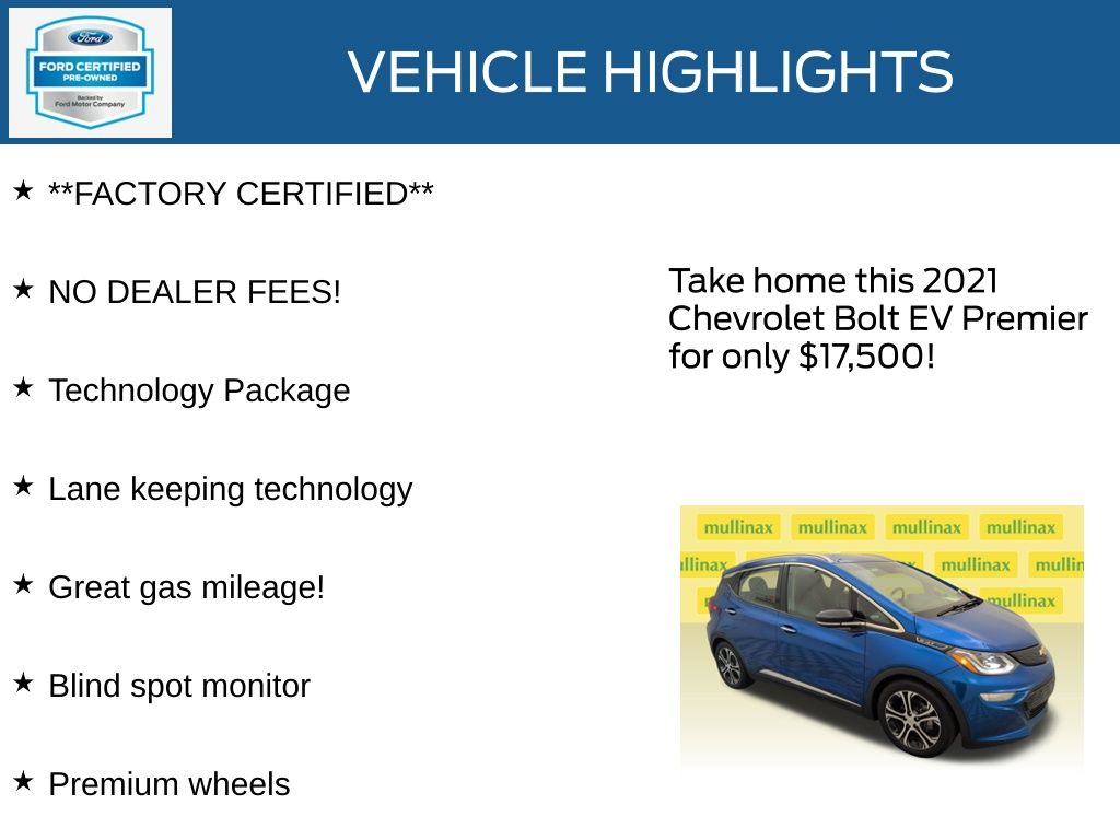 Certified Used 2021 Blue Chevrolet Premier image 12