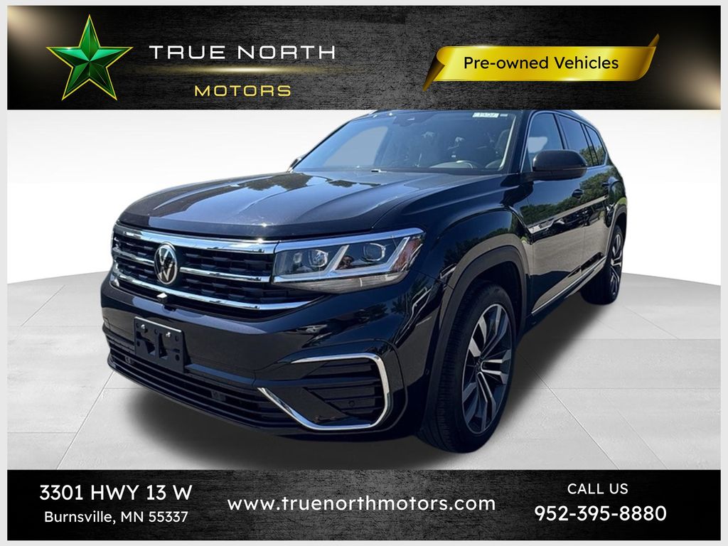 Deep Black Pearl 2022 Volkswagen Atlas SUV / Crossover All-Wheel Drive 8-Speed Automatic