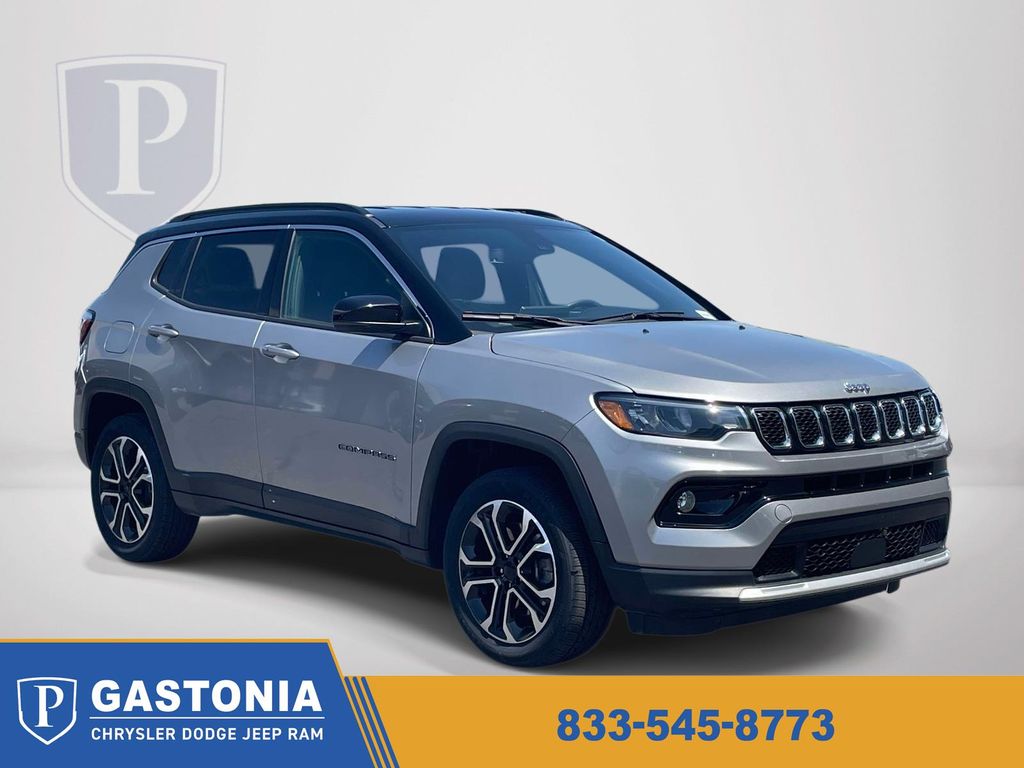 Billet Silver Metallic Clearcoat 2023 Jeep Compass Limited 4WD SUV / Crossover Four-Wheel Drive 8-Speed Automatic