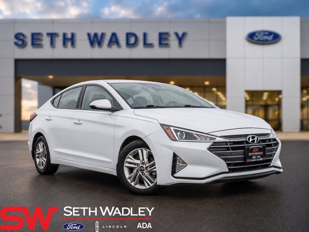 Quartz White Pearl 2019 Hyundai Elantra Sedan Front-Wheel Drive 6-Speed Automatic