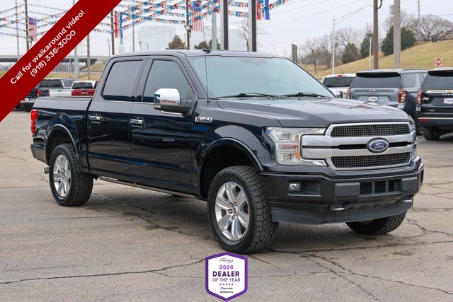 Black Metallic 2020 Ford F-150 Platinum SuperCrew 4WD Pickup Truck Four-Wheel Drive Automatic