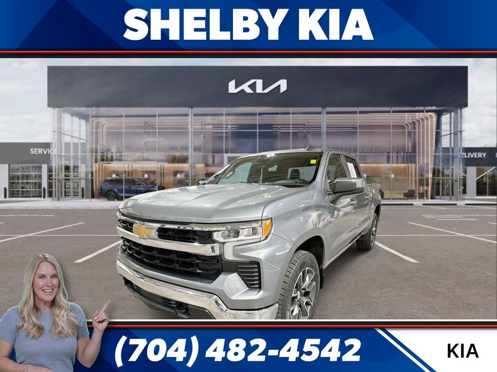 Sterling Gray Metallic 2023 Chevrolet Silverado 1500 LT Crew Cab 4WD Pickup Truck Four-Wheel Drive 8-Speed Automatic