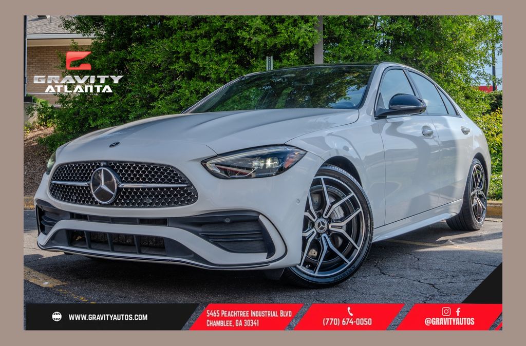 Polar White 2023 Mercedes-Benz C-Class C 300 RWD Sedan Rear-Wheel Drive 9-Speed Automatic