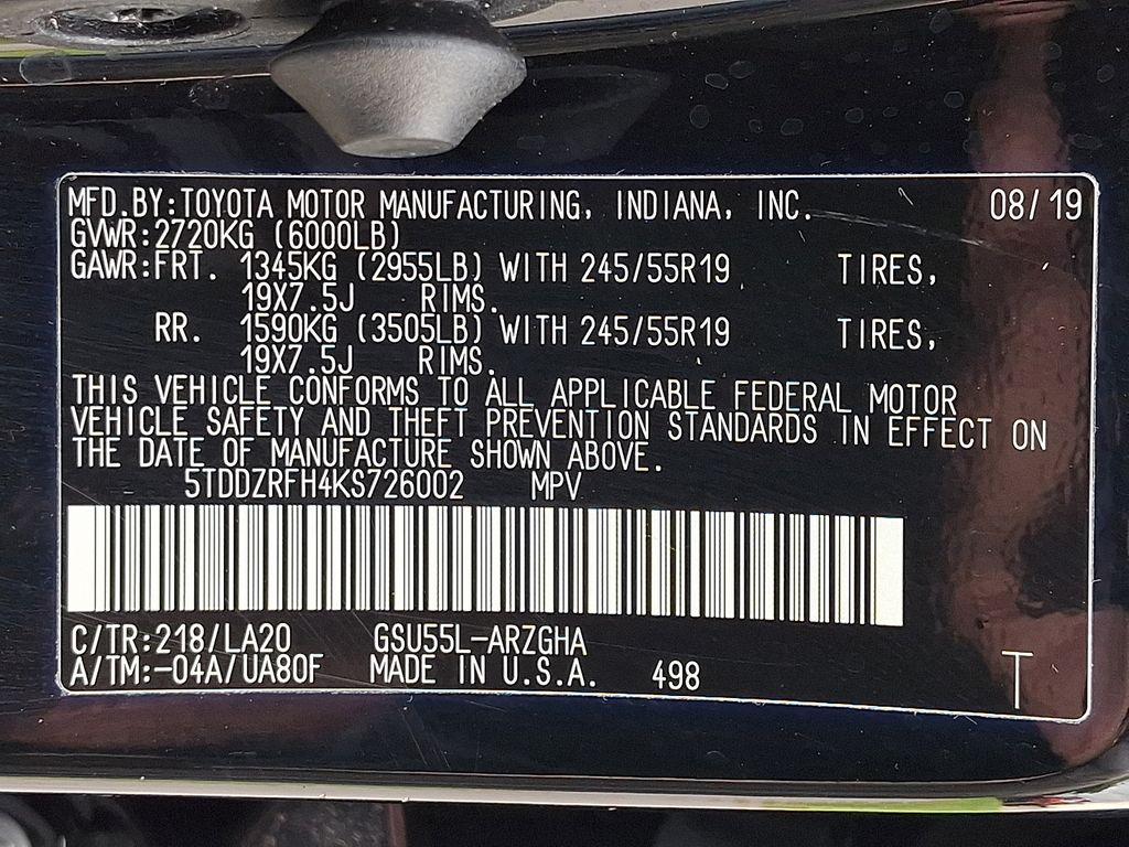 2019 Toyota Highlander Limited Black at Subaru and VW of Moon Township
