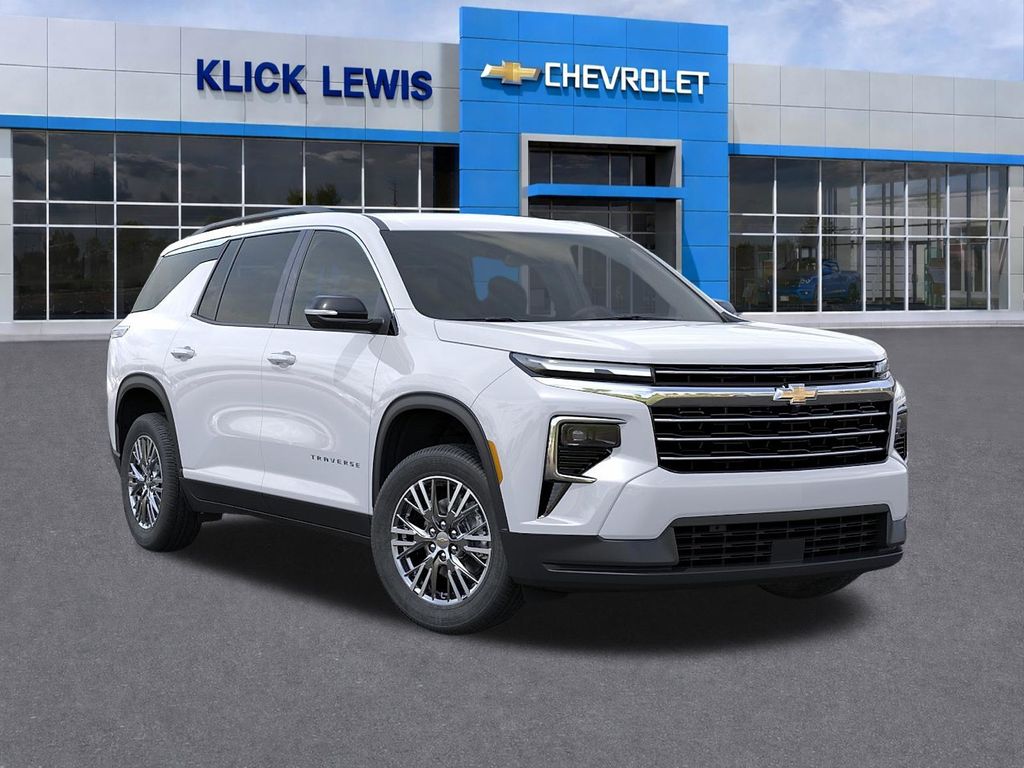 2026 Chevrolet Traverse LT White at Klick Lewis Buick Chevrolet