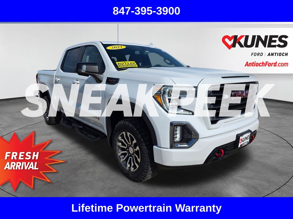 Summit White 2021 GMC Sierra 1500 Pickup Truck Four-Wheel Drive Automatic