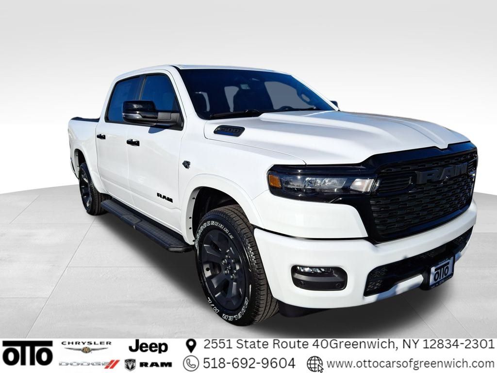 Bright White Clearcoat 2026 RAM 1500 Big Horn Crew Cab 4WD Pickup Truck Four-Wheel Drive 8-Speed Automatic