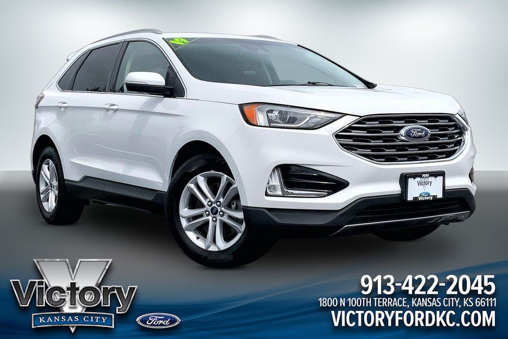 Oxford White 2019 Ford Edge SUV / Crossover All-Wheel Drive 8-Speed Automatic