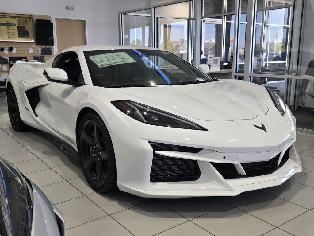 Arctic White 2025 Chevrolet Corvette E-Ray Coupe AWD with 2LZ Coupe All-Wheel Drive 8-Speed Dual Clutch