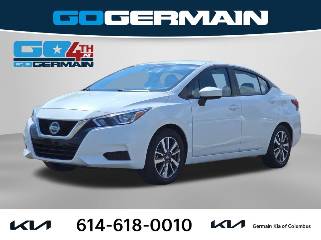 Aspen White Tricoat 2022 Nissan Versa Sedan Front-Wheel Drive Continuously Variable Transmission