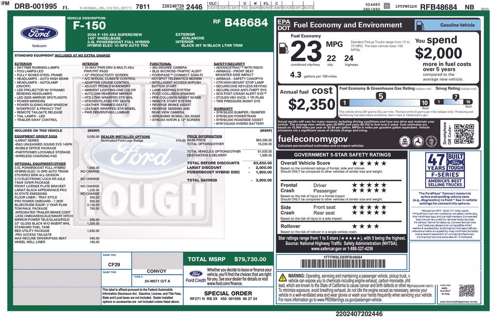 Certified Used 2024 White Ford Lariat image 6