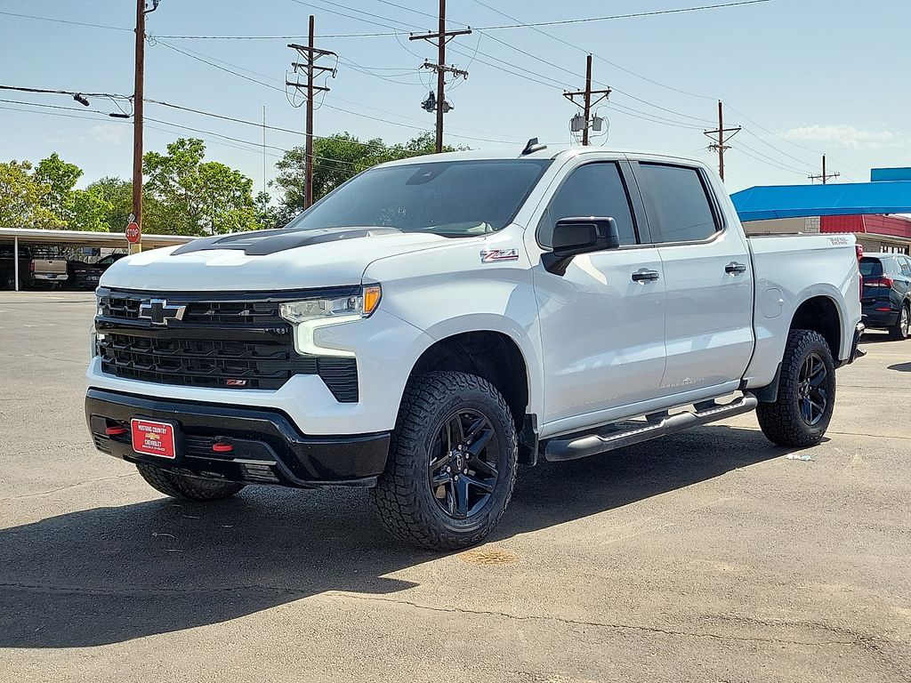 Summit White 2023 Chevrolet Silverado 1500 Pickup Truck Four-Wheel Drive 8-Speed Automatic