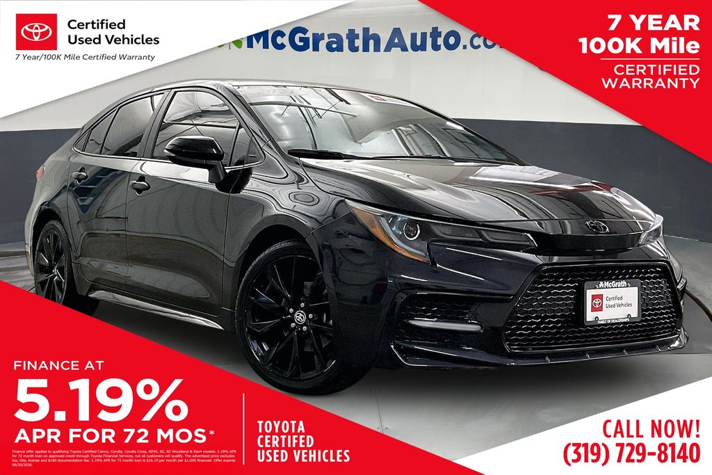 Black Sand Pearl 2021 Toyota Corolla SE Nightshade Edition FWD Sedan Front-Wheel Drive Continuously Variable Transmission