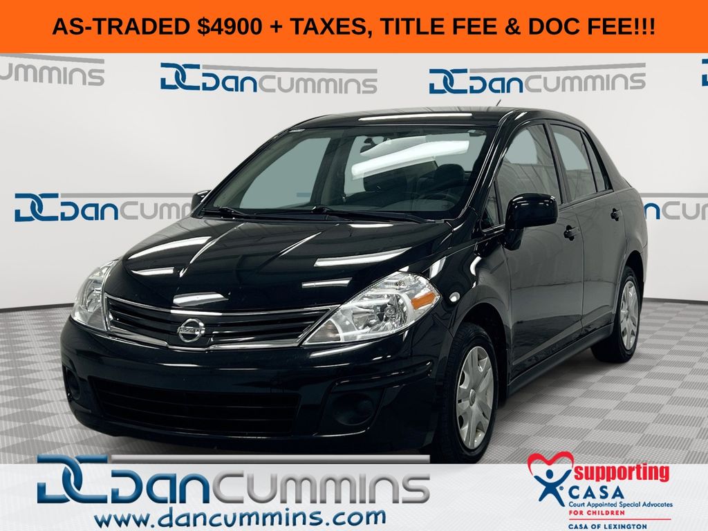 Super Black Metallic 2011 Nissan Versa Sedan Front-Wheel Drive 4-Speed Automatic