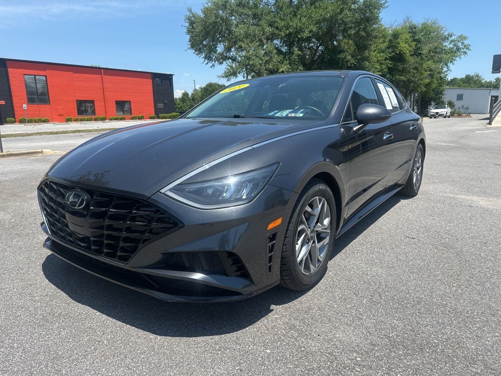 Portofino Gray 2021 Hyundai Sonata SEL FWD Sedan Front-Wheel Drive 8-Speed Automatic Overdrive