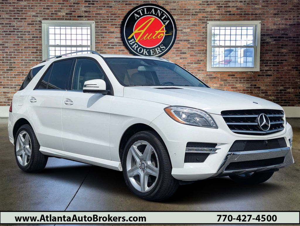 White 2015 Mercedes-Benz M-Class SUV / Crossover Rear-Wheel Drive 7-Speed Automatic