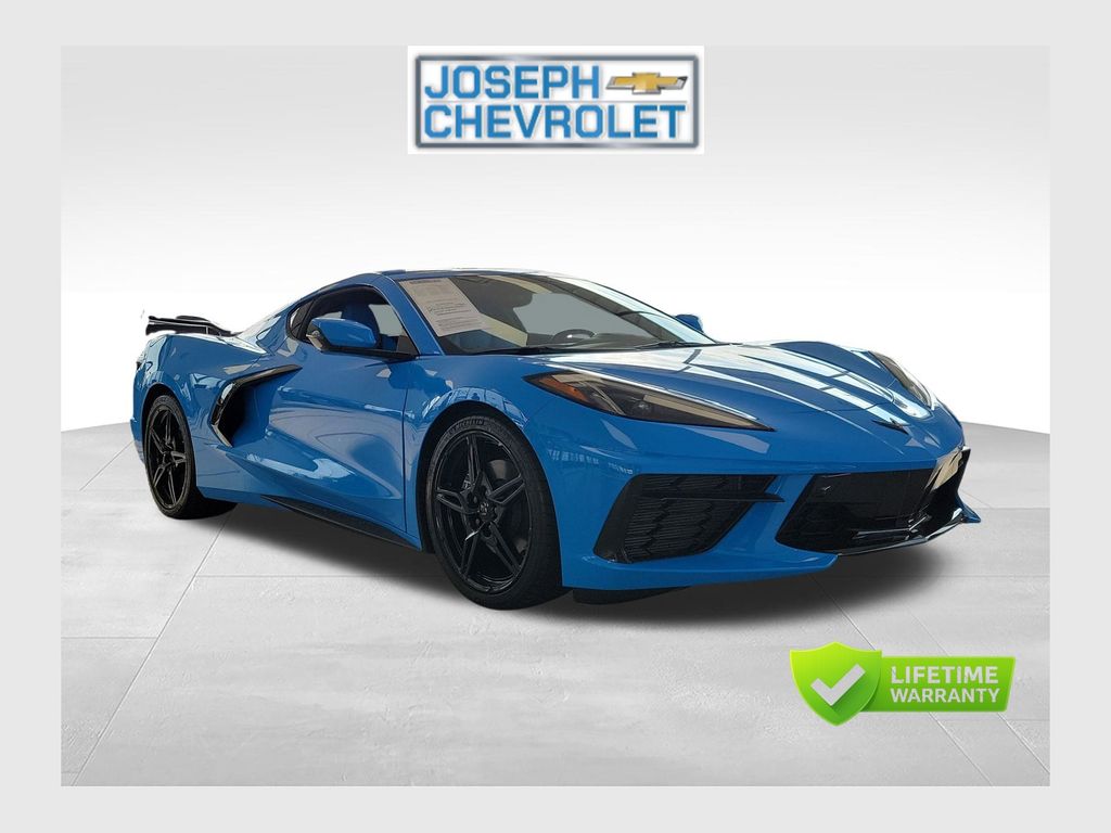 Blue 2022 Chevrolet Corvette Coupe Rear-Wheel Drive 8-Speed Dual Clutch