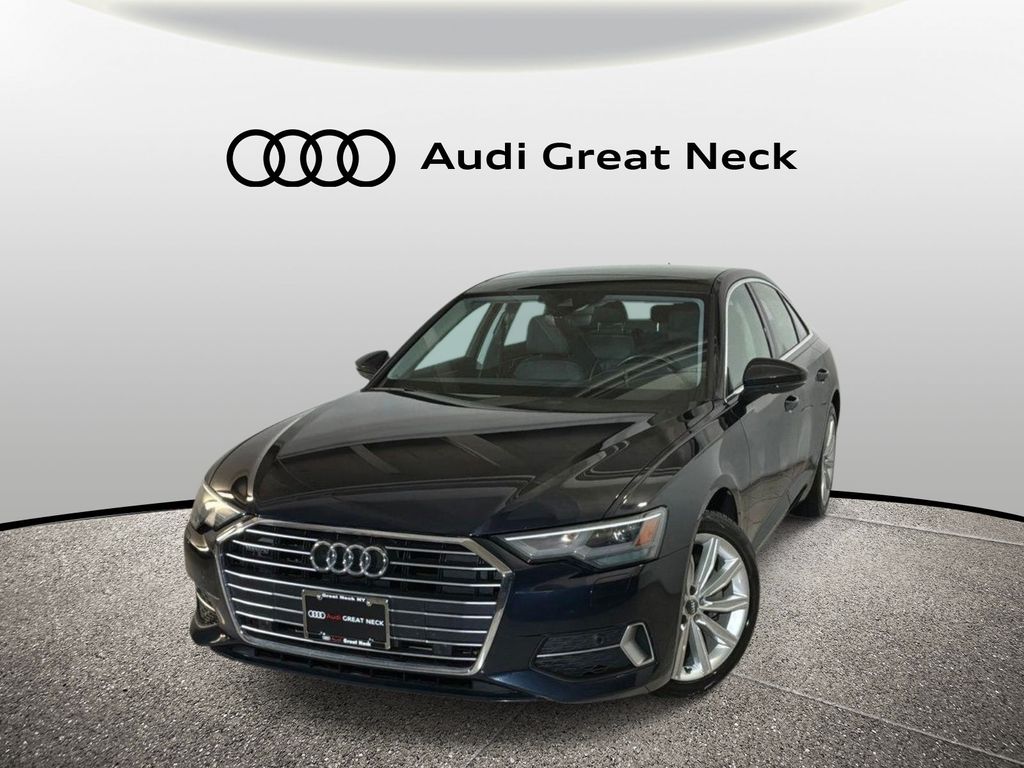 Firmament Blue Metallic 2020 Audi A6 45 TFSI quattro Premium AWD Sedan All-Wheel Drive 7-Speed Automatic