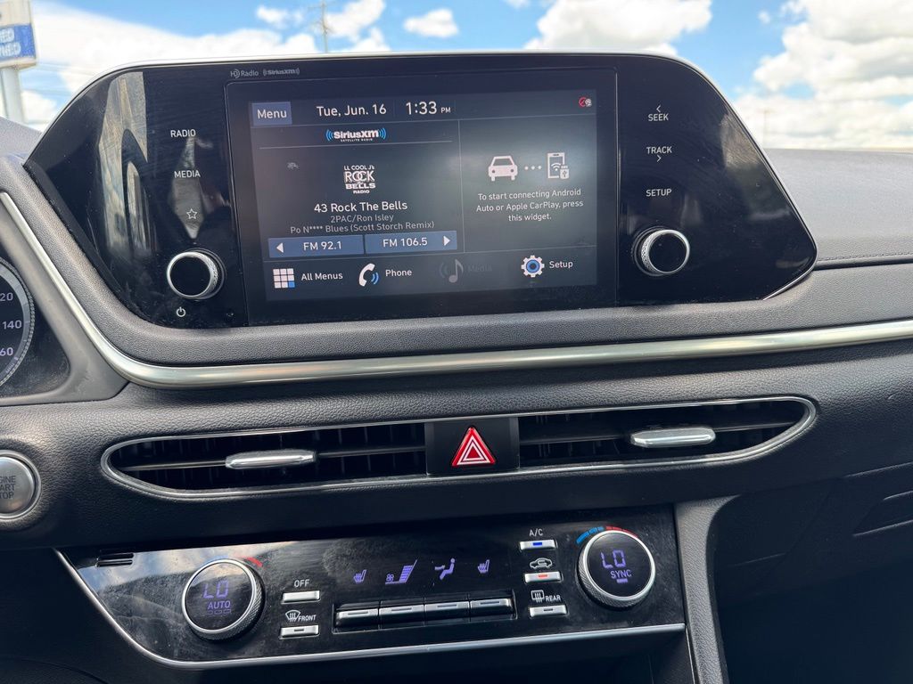 2021 Hyundai Sonata SEL Red at Phil Fitts Ford