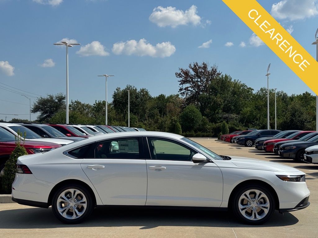 2025 Honda Accord LX White at Community Honda