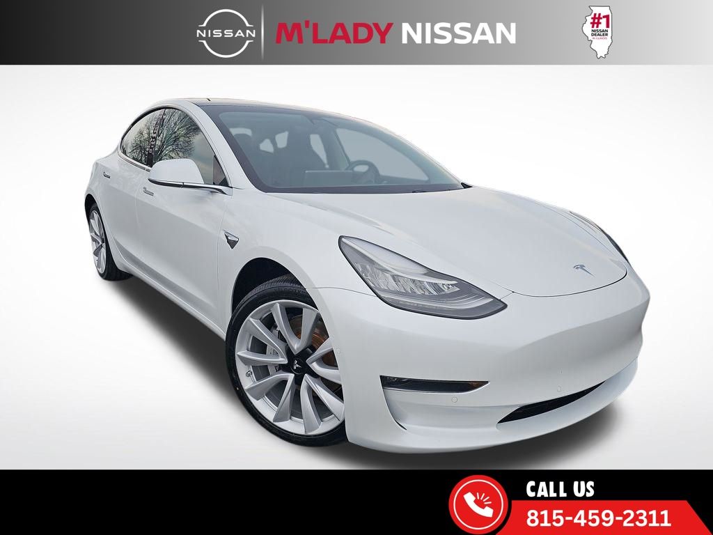 White 2020 Tesla Model 3 Performance AWD Sedan All-Wheel Drive 1-Speed Automatic