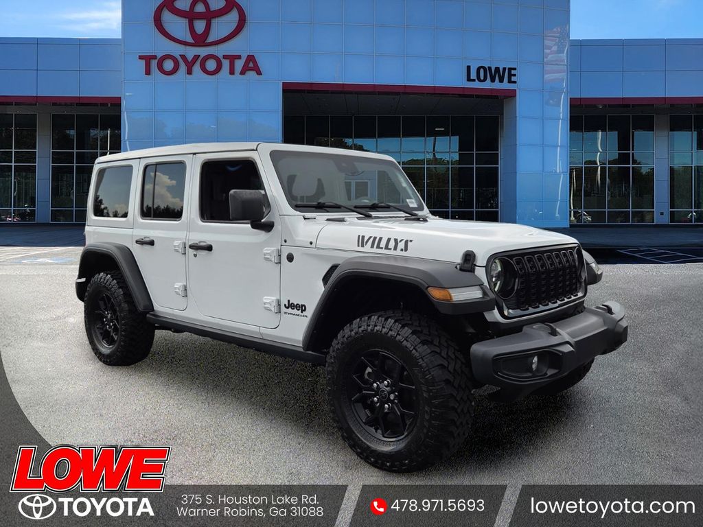 Bright White Clearcoat 2024 Jeep Wrangler SUV / Crossover Four-Wheel Drive 8-Speed Automatic