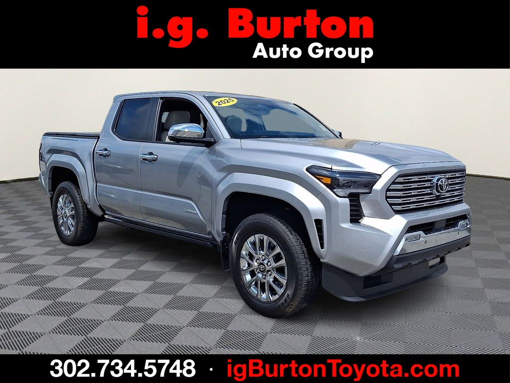 Celestial Silver Metallic 2025 Toyota Tacoma Pickup Truck Four-Wheel Drive 8-Speed Automatic