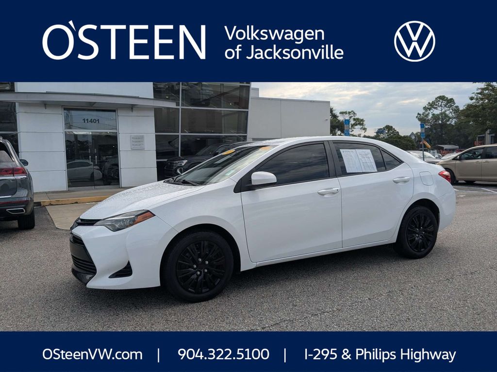 Super White 2018 Toyota Corolla Sedan Front-Wheel Drive Continuously Variable Transmission