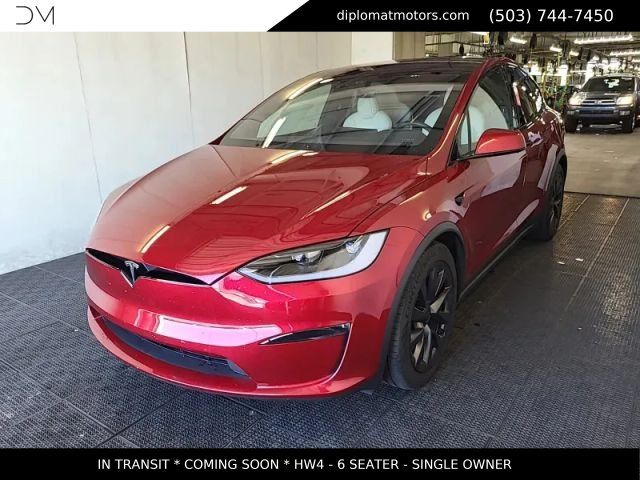 Ultra Red 2025 Tesla Model X SUV / Crossover All-Wheel Drive 1-Speed Automatic