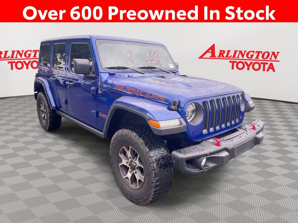 Ocean Blue Metallic Clearcoat 2020 Jeep Wrangler Unlimited Rubicon 4WD SUV / Crossover Four-Wheel Drive 6-Speed Manual