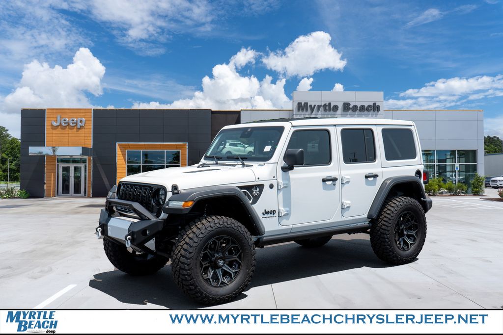 Bright White Clearcoat 2025 Jeep Wrangler SUV / Crossover Four-Wheel Drive 8-Speed Automatic