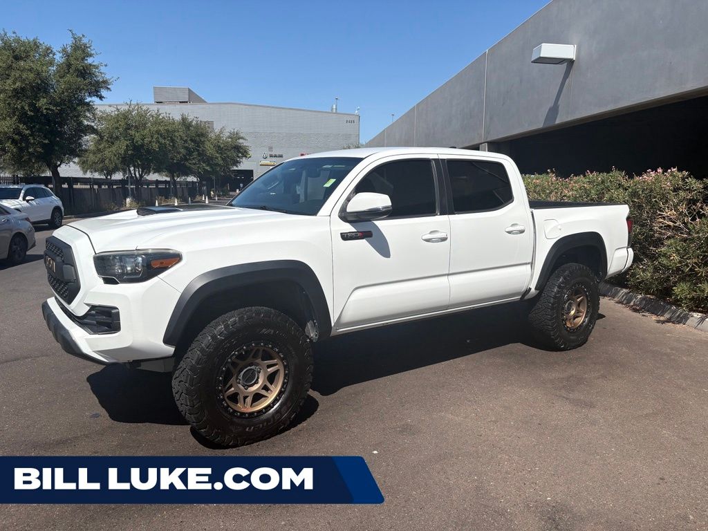 Super White 2017 Toyota Tacoma Pickup Truck Four-Wheel Drive 6-Speed Manual