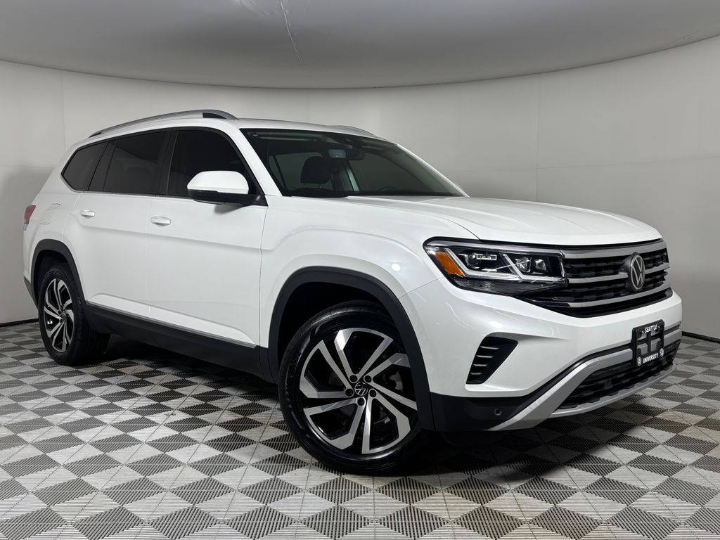 Opal White 2023 Volkswagen Atlas SUV / Crossover All-Wheel Drive 8-Speed Automatic