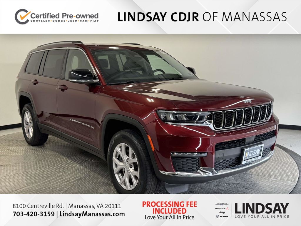 Velvet Red Pearlcoat 2022 Jeep Grand Cherokee L Limited 4WD SUV / Crossover Four-Wheel Drive 8-Speed Automatic