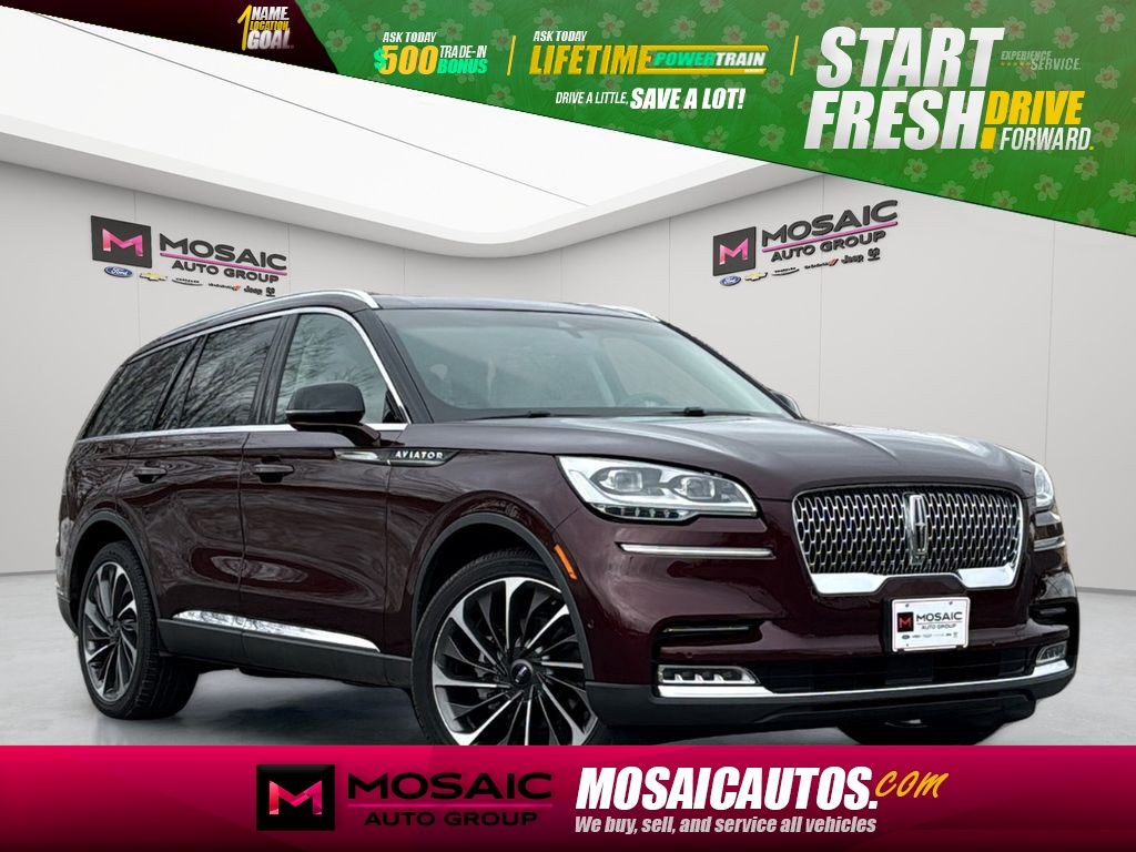 Red (Burgundy Velvet) 2021 Lincoln Aviator Reserve AWD SUV / Crossover All-Wheel Drive Automatic