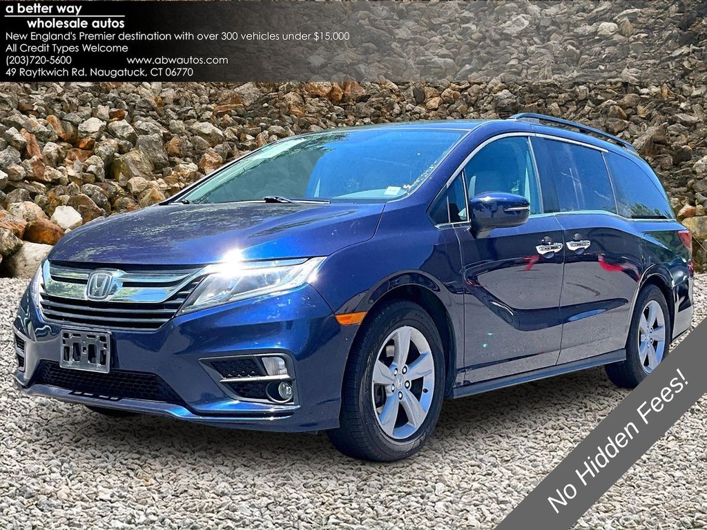 Blue 2019 Honda Odyssey Minivan Front-Wheel Drive 9-Speed Automatic