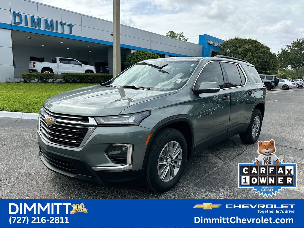 Silver Sage Metallic 2023 Chevrolet Traverse SUV / Crossover Front-Wheel Drive 9-Speed Automatic
